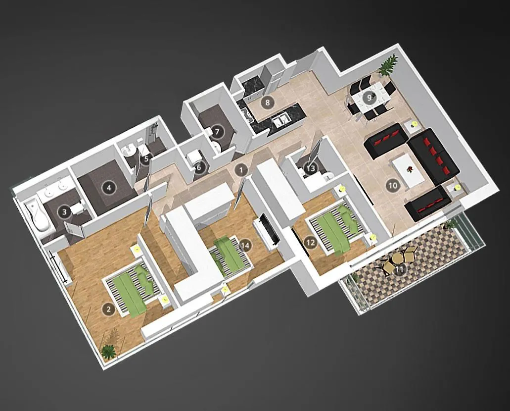 Luxury Apartment With Burj Khalifa Views - 5-Min Walk To Dubai Mall - Newly Upgraded - 10 People - Near Dubai Opera 0*,